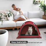 Casa de tienda para gatos Red Cat, portátil, interior/exterior