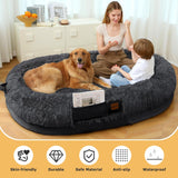 Cama para humanos SWITTE, tamaño grande, 71x47x13, lavable