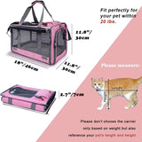 Transportín Suave para Gatos Grandes y Medianos, Modelo Viaje