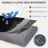 Cama para Perro Impermeable Deluxe con Funda Lavable 35x22