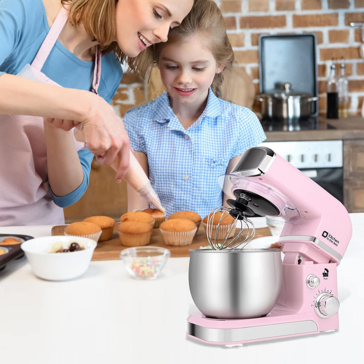 Batidora de pie Kitchen in the Box, 3.2Qt, 6 velocidades, modelo.