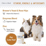 Vitaminas Aceite de salmón para masticar curar para perros
