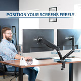 Soporte de Doble Monitor VIVO 32 Articulado STAND-V002O