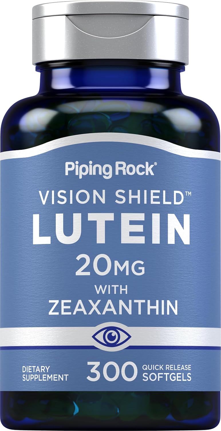 Suplemento de Luteína y Zeaxantina Piping Rock 20 mg 300 Pieles