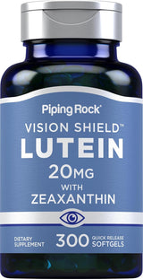 Suplemento de Luteína y Zeaxantina Piping Rock 20 mg 300 Pieles