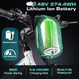 Bicicleta Eléctrica Vivi 500W, 26, Batería Extraíble, Modelo EB500