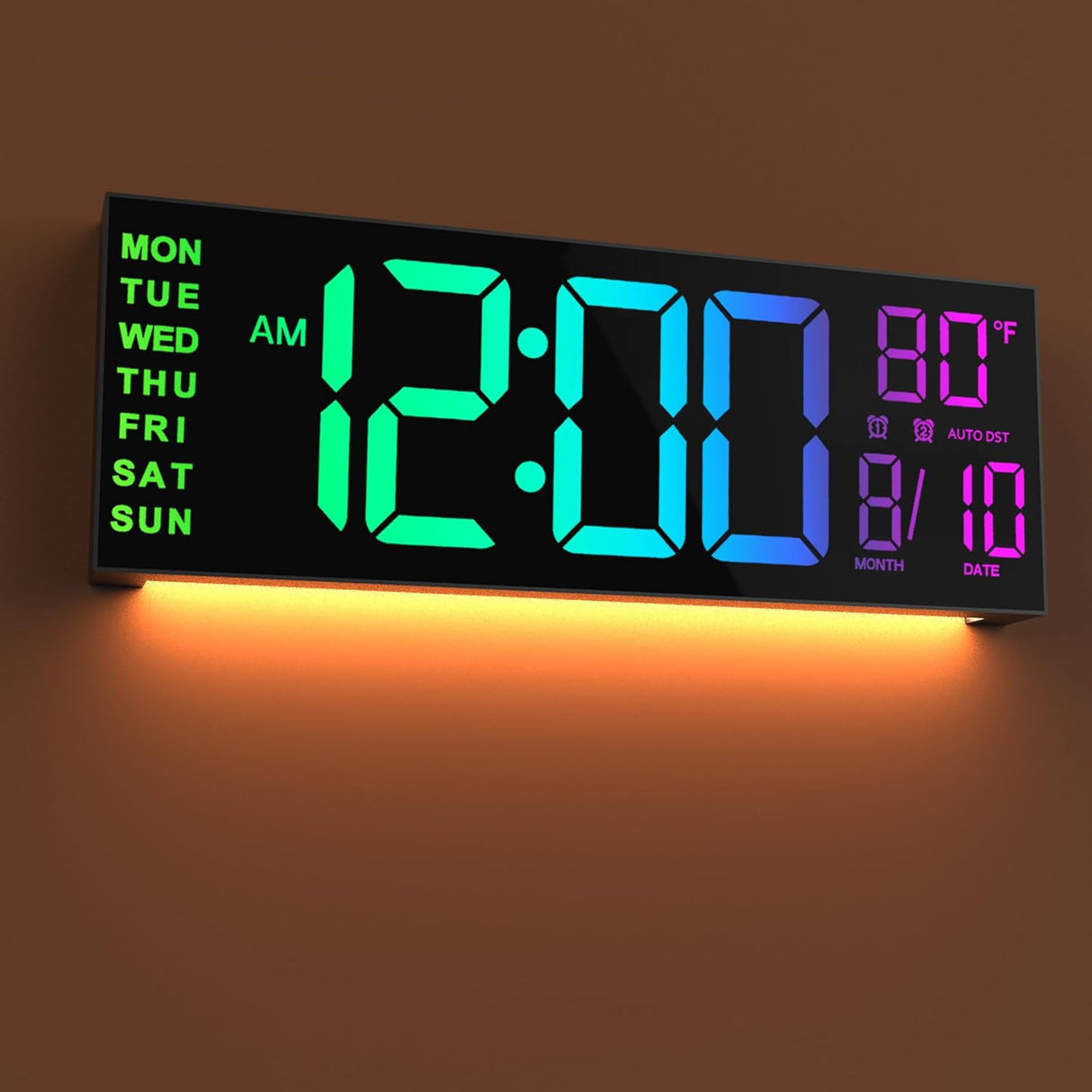 Reloj Digital Pared JALL 16, Temporizador, Control Remoto