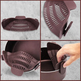 Colador de silicona con clip NutriChef NCCW14SBRSDRA