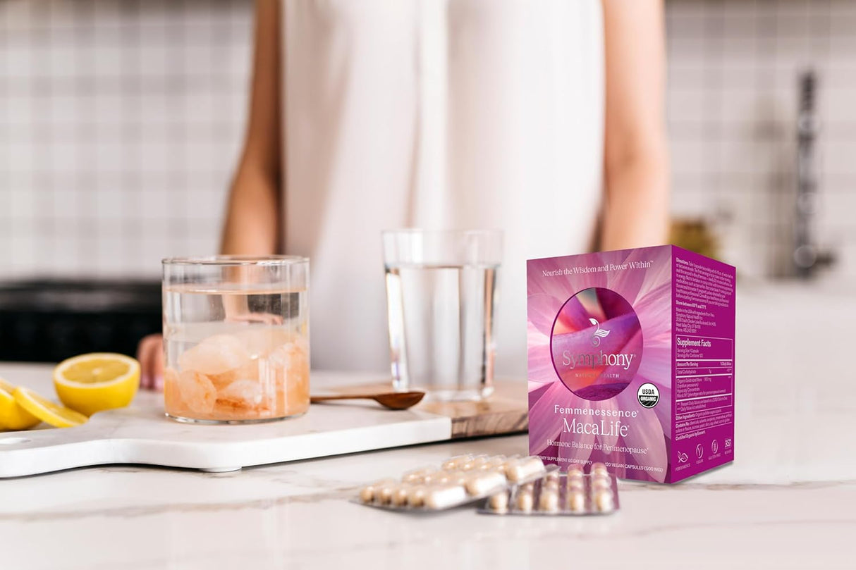 Femmenessence MacaLife suplemento perimenopáusico sin hormonas (120 caps)