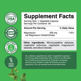 Suplemento complejo de magnesio de alta absorción 500 mg
