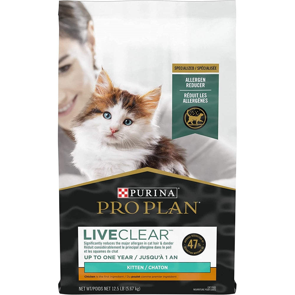 Alimento seco para gatos para gatitos fórmula de pollo