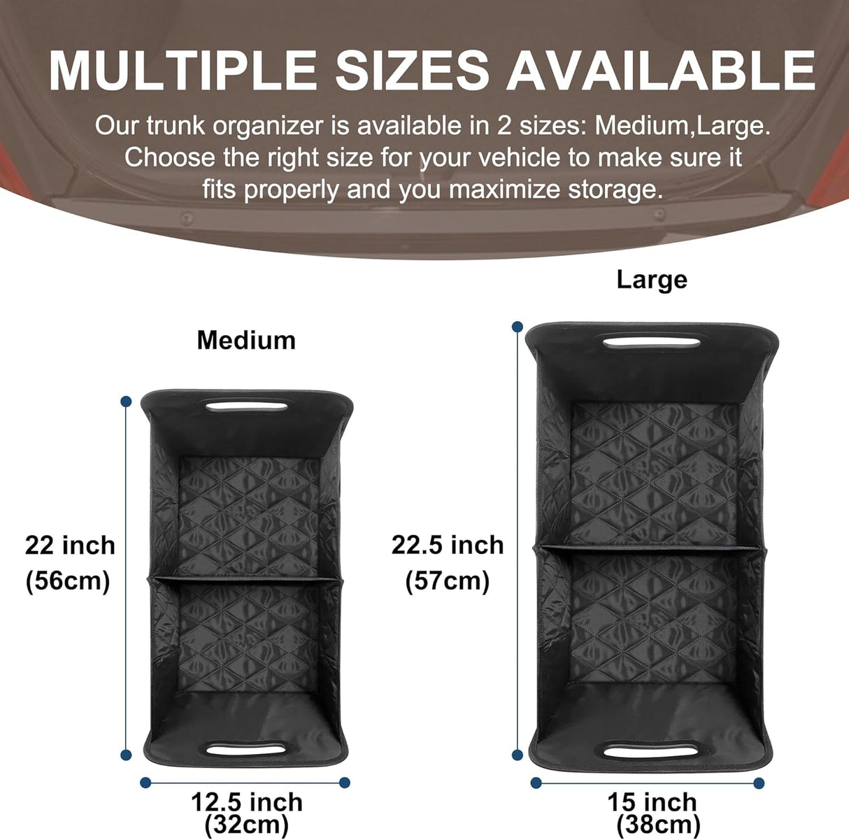 Organizador de Maletero Deosk, 70L, 6 Compartimentos, Plegable