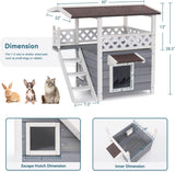 Casas de techo duraderas para gatos al aire libre resistente