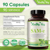 Suplemento Healthy Way SAM-e - S-adenosil metionina 400 mg