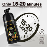 cosmpro Champú de tinte para cabello negro para cobertura.