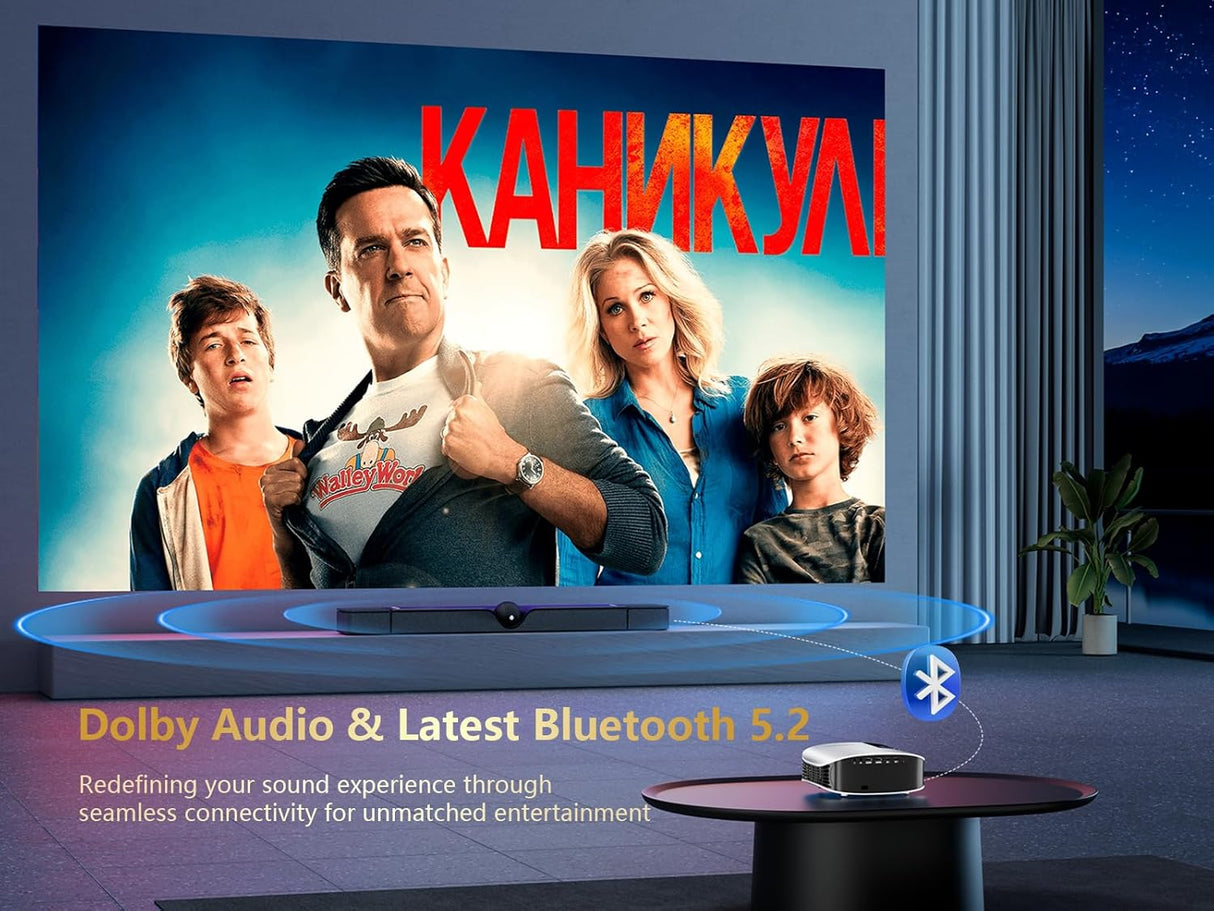 Proyector GooDee 4K Smart, 5G WIFI, Bluetooth, Dolby Audio