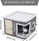 Cueva para Gatos, Marca X, con cojines suaves, Modelo Y