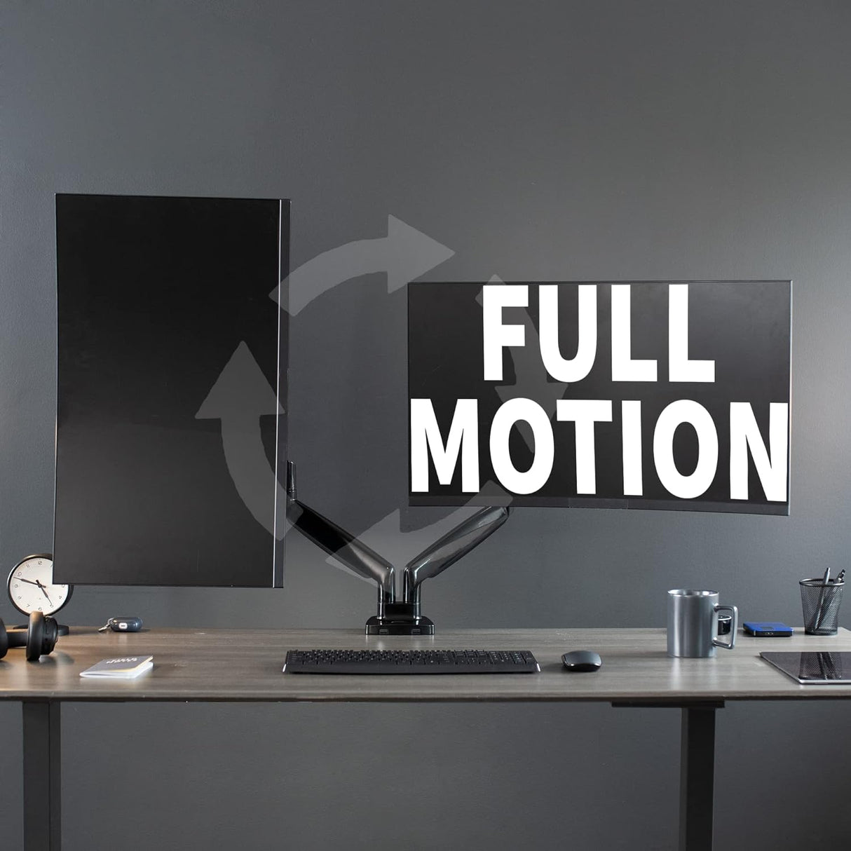 Soporte Doble para Monitores VIVO, Heavy Duty, STAND-V202Q