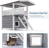 Casas de techo duraderas para gatos al aire libre resistente