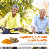Suplementos Alimenticios de cúrcuma con biopérina