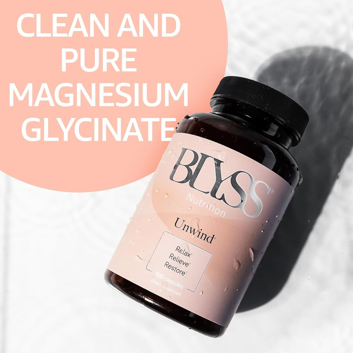 Magnesio Bisglicinato para Mujeres - 200mg Suplemento, 120 caps