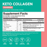 Suplemento Keto Proteína de colágeno en polvo con aceite MCT