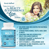 Collagen Multi Peptides Pills, belleza y salud, 120 cápsulas
