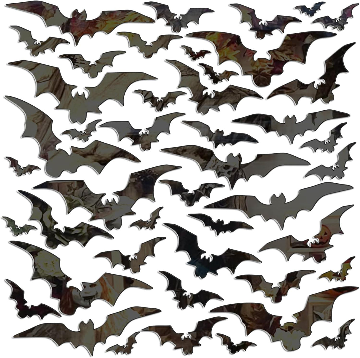 Stickers de Murciélago 3D Halloween, Decoración Removible