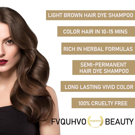 Shampoo de tinte 3 en 1 para mujeres y hombres Fvquhvo