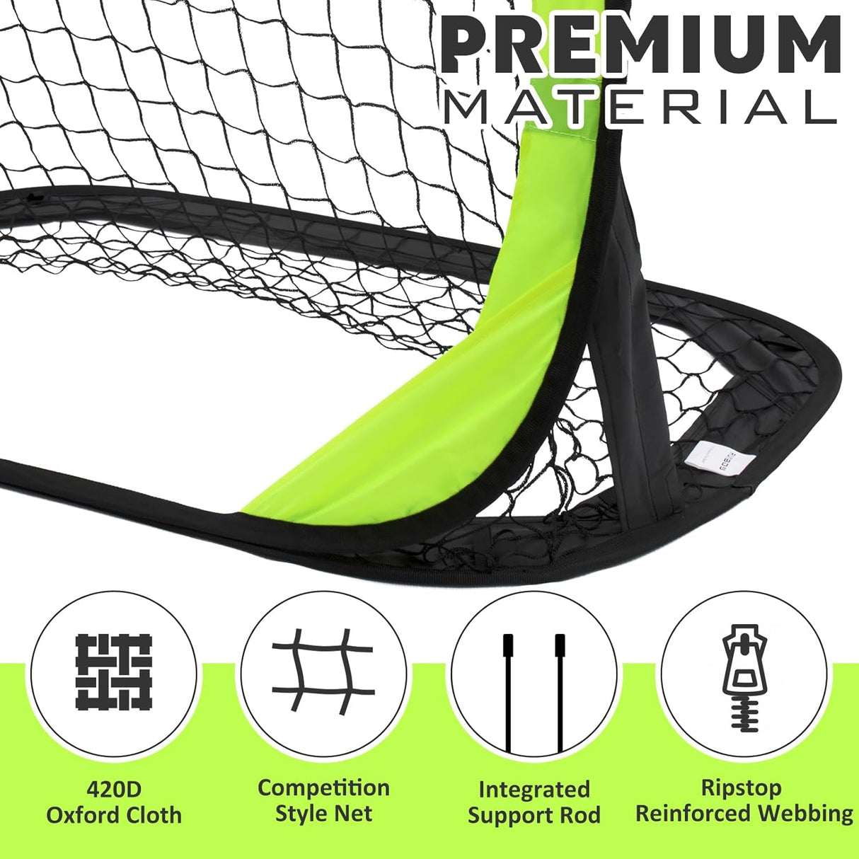 Portería de fútbol portátil desplegable para juegos