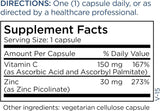 Zinc Picolinate Metabolic Maintenance 30mg + C 100 cápsulas