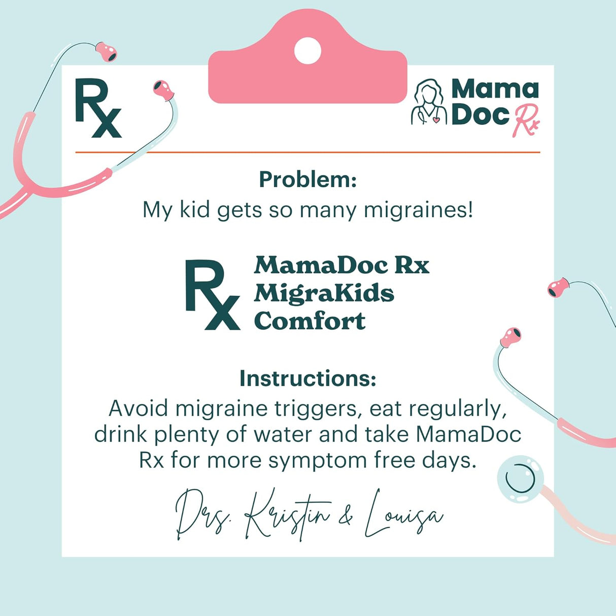 MigraKids Comfort | Suplemento para migraña infantil, 120 cápsulas