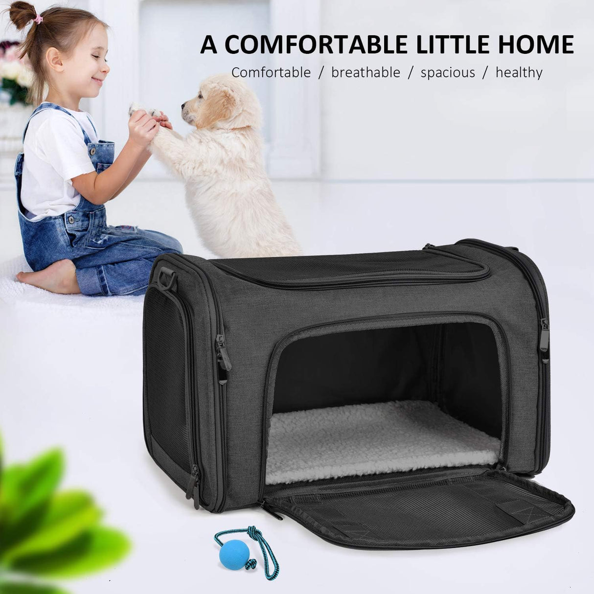 Transportadora Henkelion para gatos y cachorros hasta 25 lbs