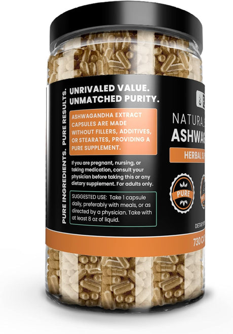 Ashwagandha 730 Cápsulas Pure Original Ingredients Sin Rellenos