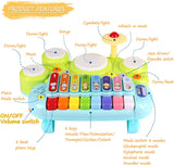 Piano 3 en 1 para Bebés - Juguete Musical - Aprendizaje 1-3 Años