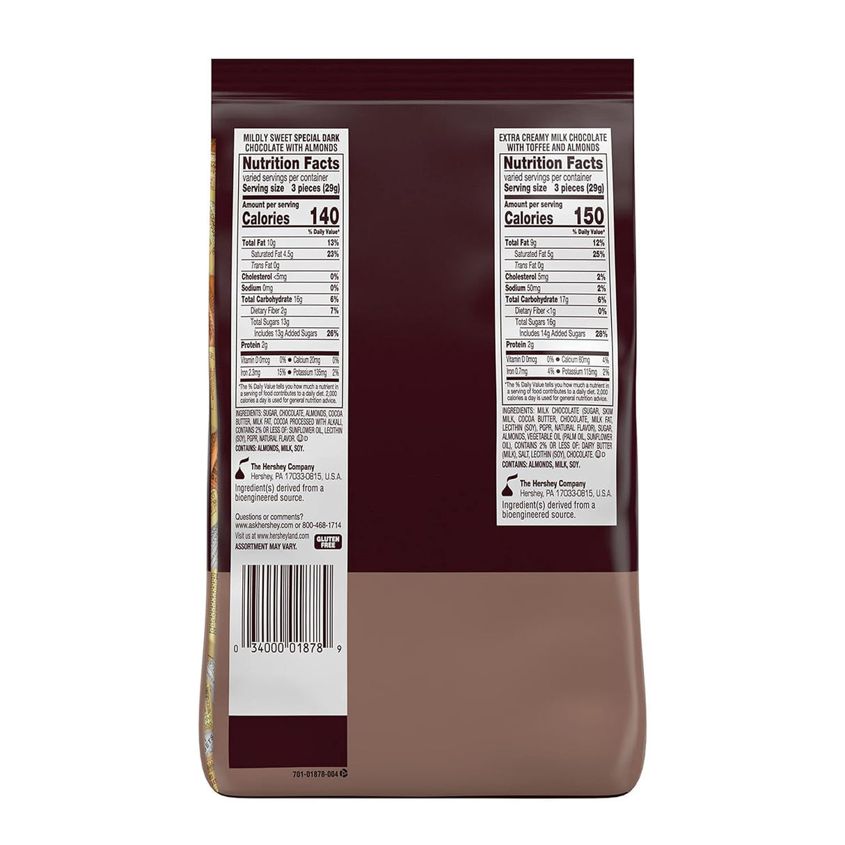 Paquete Fiesta de Chocolates Assortidos HERSHEY'S, 31.5 oz