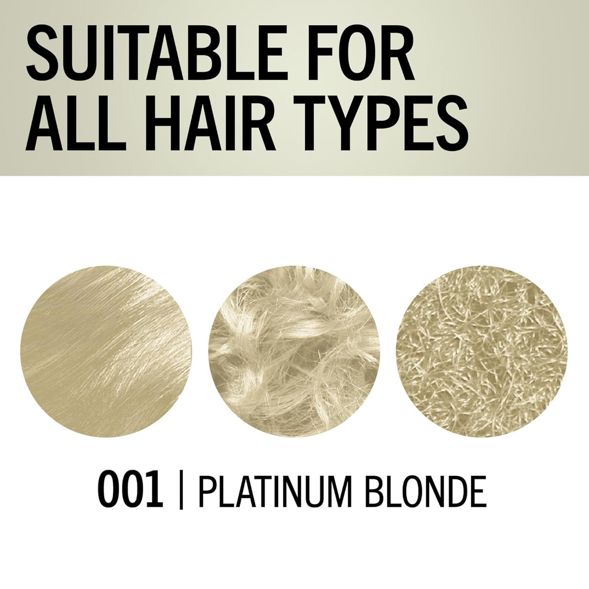 Kit ultra aclarador de tinte permanente, rubio platinado 001