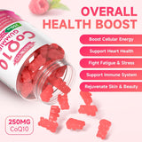 Gummies CoQ10 Libre de Azúcar 250mg, Vegan 120 unidades