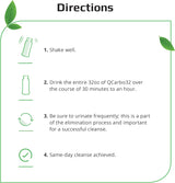 Desintoxicante Herbal Clean Q carbo 32 uva líquida 32 onzas