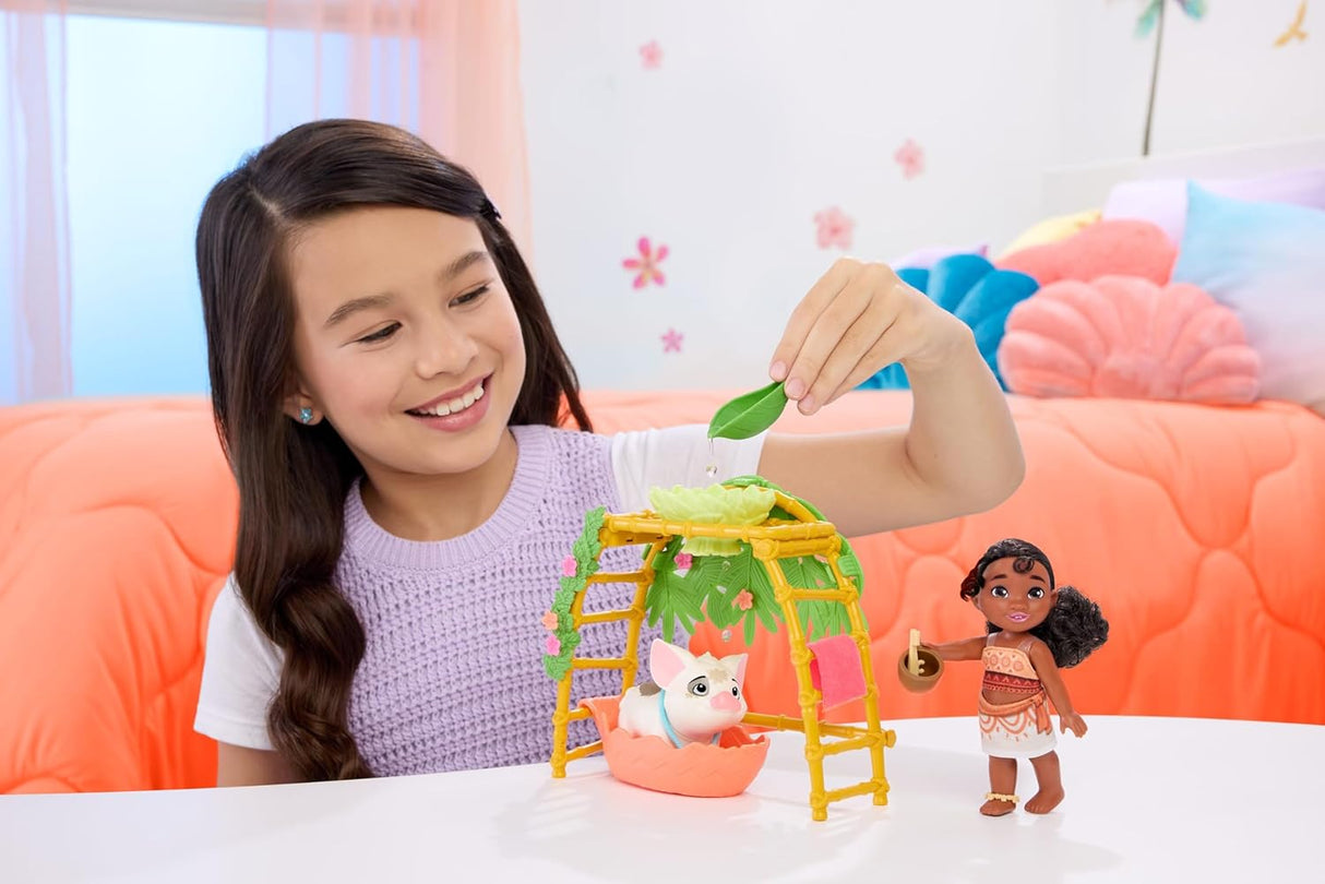 Set de baño Moana con muñeca, amigos y accesorios Mattel