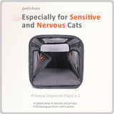 Transportín Grande para Gatos, petisfam, Con Ventanas Privadas