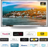 Televisor Espejo 43 4K UHD Elecsung, Wi-Fi, Alexa, SS550U22-43