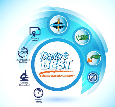 Doctor's Best Extra Strength Ginkgo, Sin OGM, Vegano