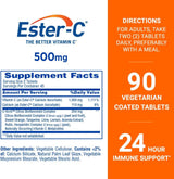 Suplemento Ester-C Tabletas de vitamina C de 500 mg  90 und