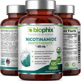 Suplemento B-3 Pantotinamida de nicotinamida 675 mg 120 Caps