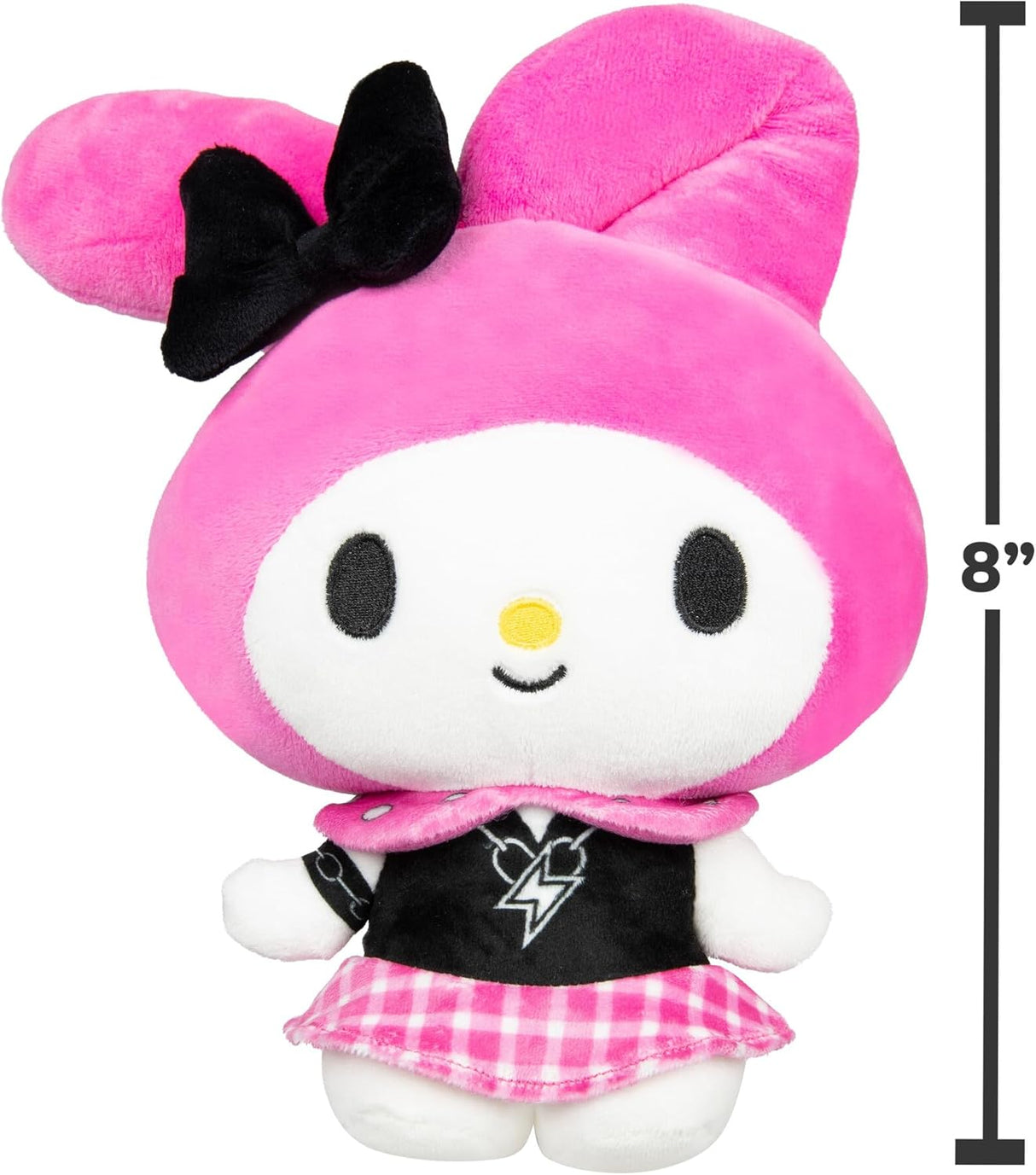 Muñeco de Peluche Punks My Melody - Sanrio Jazwares 8 pulgadas