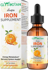 Suplemento líquido de hierro para mujeres y hombres, 60ml, absorción 98%