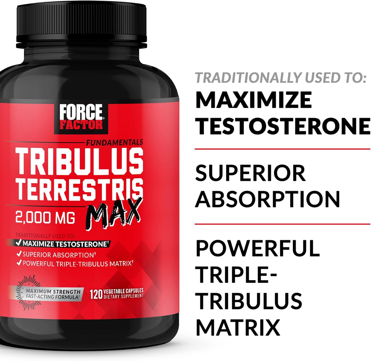 Suplemento Tribulus Terrestris Max  refuerzo de testosterona