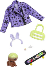 Barbie Extra Pack con 7 Piezas, Perrito, Accesorios y Moda