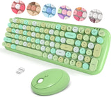 Combo Teclado y Ratón MOFII, Retro, Inalámbrico, 2.4GHz